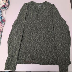 Rhone Performance Green Long Sleeve Henley Shirt